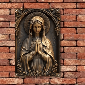 CIFbuy Quadro in Metallo con Madonna, Decorazione Spirituale per Bar e Casa, Servizio di Ritiro Rapido su TikTok - Product Image 2