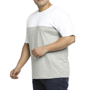 Wholesale Custom 100% Cotton Oversized Men's T-Shirt Front O Neck Drop Shoulder Solid Color Eco-Friendly Breathable OEM Service - Product Image 4