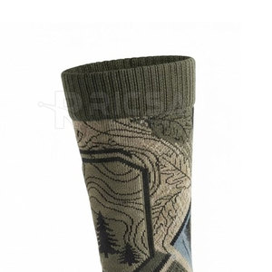 Hunting <b>Socks</b> Reinforced Boot <b>Socks</b> Breathable <b>Moisture</b> Control for Hiking Outdoor Walking Fishing and Camping - Product Image 6
