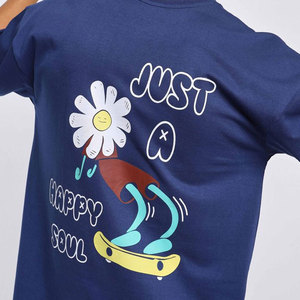 เสื้อยืดออกกำลังกายทรงหลวม ระบายอากาศได้ดี สไตล์วินเทจลำลองแนวสตรีทสำหรับผู้ชาย เสื้อยืดโอเวอร์ไซส์พิมพ์ลายตามสั่งสำหรับผู้ชาย - Product Image 5