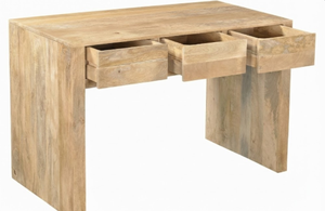 Bureau de luxe en bois de frêne massif, design rectangulaire, avec tiroirs, pour ordinateur et jeux vidéo - Product Image 2