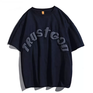 T-shirt Homme Slim Fit Imprimé en Relief Nouvelle Collection – Meilleure Mode Faible MOQ – Nouveauté T-shirt Homme Imprimé en Relief - Product Image 2