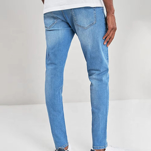 Jeans personnalisés pour hommes de qualité supérieure, pantalon en denim délavé, design tendance uni et droit, parfait pour les garçons, streetwear décontracté - Product Image 3
