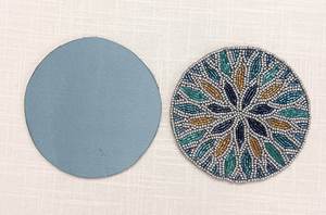 Top Quality Handmade Handcrafted Decorative <b>Beaded</b> <b>Placemat</b> Very Latest Embroidered <b>Beaded</b> <b>Placemat</b> - Product Image 4