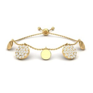 Bracelet délicat et raffiné en argent sterling avec breloques pendantes et chaîne ajustable pour femmes, idéal pour les cadeaux, les mariages et le quotidien. - Product Image 1