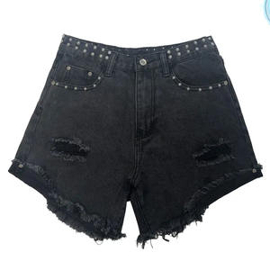 Shorts en jean pour femmes OEM, style urbain, mode 2026, avec logo personnalisé, prix compétitif, vente en gros directe usine - Product Image 5