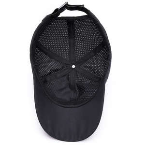 Gorra Deportiva de Secado Rápido Personalizada en Color Liso, Gorra de Béisbol de 6 Paneles para Correr al Aire Libre, Ajustable y Transpirable - Product Image 4