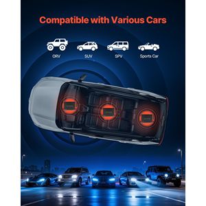 Amplificateur audio de voiture 4 canaux, classe D, stable, bridable, pleine gamme, puissance maximale 4 x 120 W à 4 ohms / 4 x 200 W à 2 ohms, amplificateur complet - Product Image 6