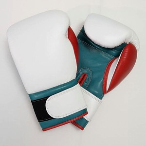 Fabrication en gros de gants de boxe multicolores avec fermeture à sangle, gants de boxe professionnels de haute qualité en cuir véritable - Product Image 5