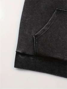 Customizable <b>Zipper</b>-Up Vintage <b>Hoodie</b> for <b>Men</b> 100% Cotton Regular Fit Fleece Breathable Pocket Design Winter - Product Image 4