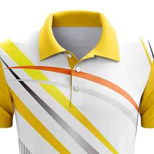 Polo personnalisé au design populaire pour hommes, nouvelle collection été, chemises sublimées, polos imprimés haute performance pour le sport - Product Image 4