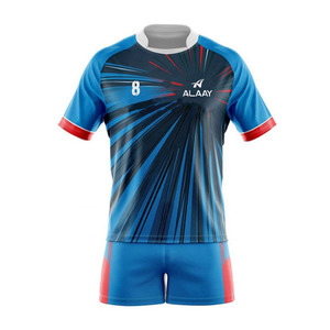 Uniformes de Rugby Personalizados de Alta Calidad al por Mayor, Uniformes de Fútbol Rugby 100% Poliéster para Equipos - Product Image 1