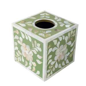 Caja de pañuelos premium de nácar con incrustaciones de concha hecha a mano, soporte decorativo para pañuelos para sala de estar, dormitorio y oficina - Product Image 6