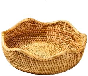 Elegante frutero de ratán con detalles cuidadosamente elaborados que exuda una refinación atemporal, increíblemente diseñado por KHOOSI OVERSEAS. - Product Image 6