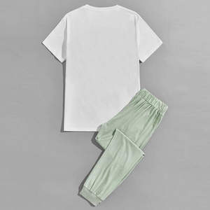 Camiseta de Verano para Hombre, 100% Algodón, Cuello en V, Color Sólido, Manga Corta, Corte Holgado, Transpirable, Diseño en Blanco para Serigrafía - Product Image 6