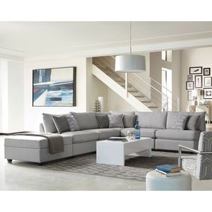 Austin Grey Square Upholstered <b>Stool</b> & <b>Ottoman</b> with Storage Features - Product Image 5