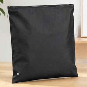 Premium Black Opaque Ziplock Packaging Bags Durable Reusable Storage for Apparel & Retail Matte Black Ziplock Bags - Product Image 4