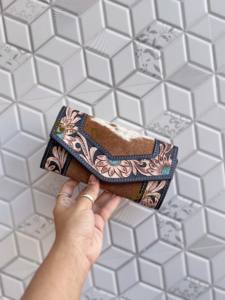 Nueva Cartera de Cuero con Grabado a Mano 2026, Cartera de Cuero Vacuno con Estilo, Cartera de Cuero Occidental Multiusos - Product Image 4