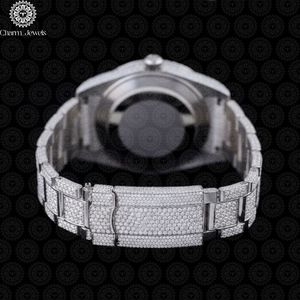 Charm_Jewels Luxury Women's Stainless Steel <b>Watch</b> 40mm Round Dial Analog Quartz Movement Sapphire Crystal Hollow Out Design - Product Image 3
