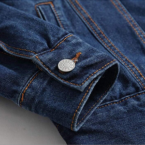 2026 Fashionable Men's Fleece Jean <b>Jacket</b> Winter Cotton Sherpa Lined <b>Denim</b> Trucker <b>Jacket</b> - Product Image 3