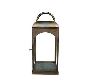 <b>Copper</b> <b>Lantern</b> With Glass Panels Durable Finish For Home Decoration - Product Image 3