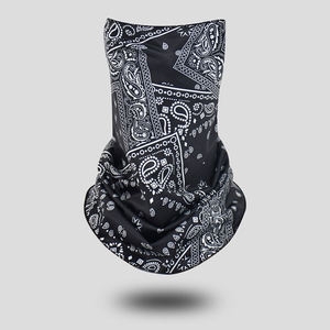 Pañuelo de Cabeza Cuadrado de Algodón Orgánico Personalizado, Ecológico y Sostenible con Diseño Paisley - Product Image 2