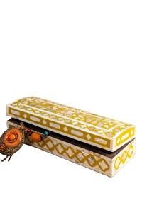 Caja Rectangular de Regalo con Incrustaciones de Hueso, Hermosa Caja de Almacenamiento, Diseño Único, Joyero con Incrustaciones de Hueso - Product Image 5