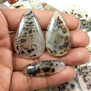 Lote al por Mayor de Cabujones de Ágata Natural de Montana, Piedras Preciosas Sueltas Curativas, Utilizadas para la Fabricación de Joyas - Product Image 1