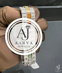 AARVA JEWELS Luxury Mechanical <b>Watch</b> <b>Case</b> 30mm Stainless Steel Sapphire Crystal Bezel Analog 20mm Band Rhinestone Decor Women's - Product Image 2