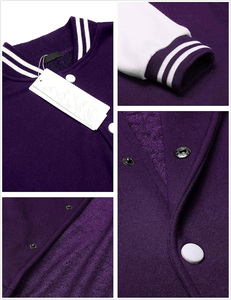 Streetwear Winter Knitted Varsity <b>Jacket</b> Wool Sheep Leather Plus Size Breathable Men's College Sports - Product Image 5