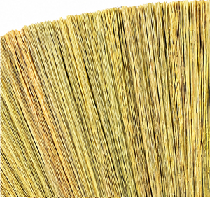 Natural Plant Material Broom <b>Head</b> Refill Pampas Fiber Medium Bristles Durable Eco-Friendly <b>Fan</b>-Shaped Design Floor Cleaning - Product Image 2