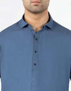 Ropa Musulmana Tradicional Étnica Personalizada, Shalwar Kameez de Algodón, Traje Formal Pakistaní Pathani de 2 Piezas para Hombre, Salwar Kameez Transpirable - Product Image 3