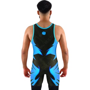 USA Design Custom Powerlifting Singlets Ropa deportiva Wrestling Singlet 100% 1-Pice Wrestling Singlet Suit Servicio OEM - Product Image 5