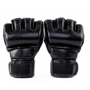 Guantes de Boxeo MMA para Grappling, Medios Dedos, AMS SPORTS INTL, Invierno, Térmicos, de Cuero, Absorben la Humedad, Diseño Ligero, Personalizables - Product Image 6