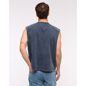 Camiseta sin mangas para hombre, chaleco deportivo, camiseta de tirantes para entrenamiento, top sin mangas para fitness, ropa transpirable de yoga de talla grande OEM - Product Image 3