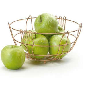 Corbeille à fruits de luxe Style nordique moderne or fini mariage panier métallique décoratif présentoir de fruits Base en marbre nouveau par TCD - Product Image 5