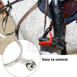 Espuelas de Acero Inoxidable para Caballos de Estilo Western, Espuelas Inglesas de Acero Inoxidable con Goma Suave de Alexandria Industries - Product Image 2