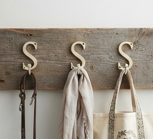 Metal Towel <b>Hook</b> S Alphabet Design Mirror Polished Finish Perfect <b>For</b> Wall Mounted Coat <b>Hanging</b> And Home Decor - Product Image 6