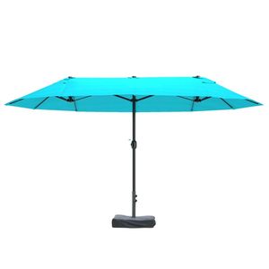 Ombrellone da Giardino Blu con Base per Terrazze - Product Image 6