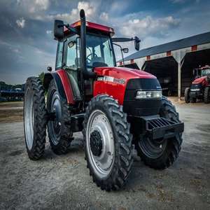 รถแทรกเตอร์เกษตรมือสอง Case IH พร้อมเครื่องยนต์ Perkins 70 แรงม้า แบบล้อ  อะไหล่หลัก ได้แก่ เครื่องยนต์ ปั๊ม เกียร์ สำหรับฟาร์ม ขายส่ง - Product Image 5
