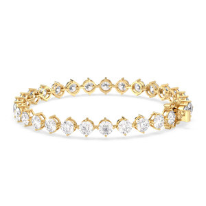 REYES GRA Certificated 925 Sterling <b>Silver</b> 5MM Moissanite Stone Box Lock Tennis <b>Bracelets</b> for Women Wedding Gift Fine Jewelry - Product Image 6