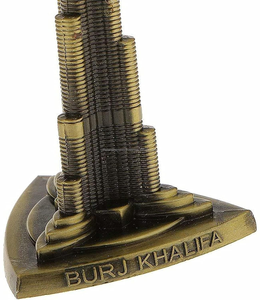 Metal Overseas Statue of Burj Khalifa Dubai Table <b>Top</b> Decor 13 CM Durable Washable India Supplier - Product Image 4