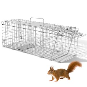Trappola Pieghevole Robusta da 24 Pollici per Animali Vivi, Trappola Umana per Procioni, Gatti e Scoiattoli con Maniglia per Conigli e Gatti Randagi - Product Image 1