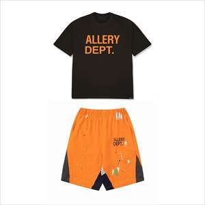 Ensemble T-shirt et short d'été tendance pour homme, deux pièces assorties, personnalisable - Product Image 6