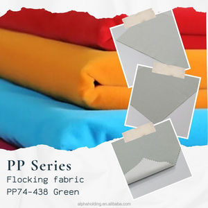 Tissu floqué en rayonne tissée avec dos en pile, 54 pouces, 70Y, emballage de bijoux, PP74-438, vert - Product Image 2