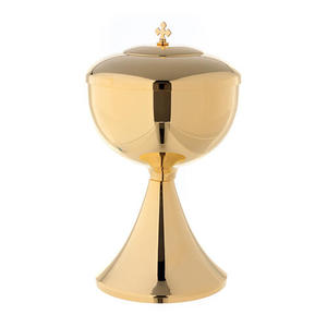 Calice tendance en laiton gravé, fait main, de haute qualité, pour la liturgie, également idéal comme cadeau - Product Image 4