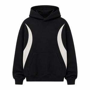 Sweat à capuche unisexe personnalisé pour homme, hiver, coupe oversize, 370g, écoresponsable, en Spandex/Coton, couleur unie, polaire épaisse respirante - Product Image 1