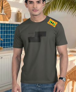T-shirt pour homme imprimé 100 % coton, personnalisable, manches courtes, service OEM, tricoté BD, teint uni, séchage rapide, respirant - Product Image 1