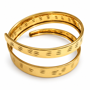 Brazalete de Latón con Diseño de Corazón Grabado 'Te Amo Mamá', Acabado en Pátina de Cobre Antiguo, Proveedor de Joyería al por Mayor - Product Image 3