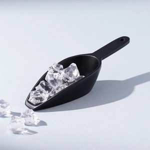 Cuillère à glace moderne en métal noir, outil de service de boissons de qualité supérieure pour restaurants, hôtels, cafés - Product Image 6